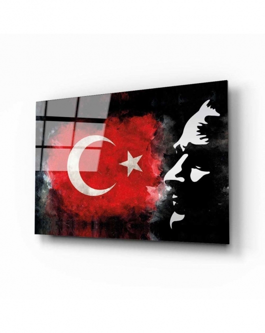 Afgan Kız Genç Cam Tablo, Ev Ve Ofis Duvar Dekoru,