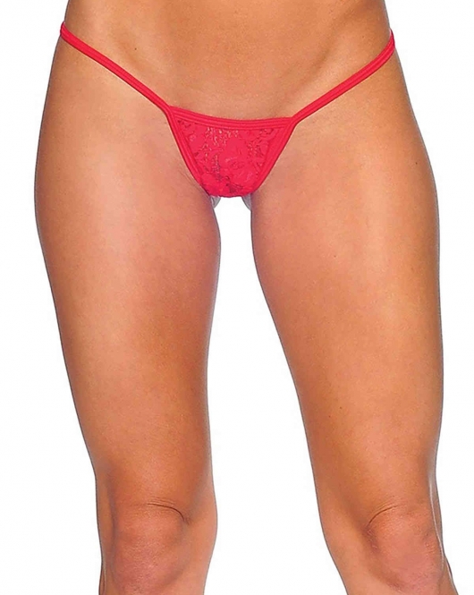 EN Kırmızı Dantelli Tanga TM1166