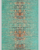 Vintage Desenli Halı, Pamuk Dokuma Pamuklu Taban Dekoratif Halı Kilim 89