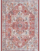Vintage Desenli Halı, Pamuk Dokuma Pamuklu Taban Dekoratif Halı Kilim 93