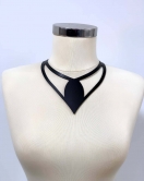 Damla Deri Choker, Deri Choker Kolye - APFT1411