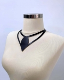 Damla Deri Choker, Deri Choker Kolye - APFT1411