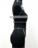 Fantazi İç Giyim Zincirli Erotik Harness Takım - APFT1081