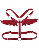 Melek Kanadı Detaylı Şık Deri Harness - APFT642