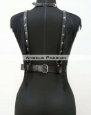 Püskül ve Deri Büstiyer Harness, Püsküllü Clubwear, Deri Büstiyer - APFT767