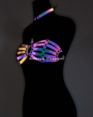 Reflektörlü Kadın İç Giyim, Reflektörlü Sütyen Harness - APFT224