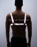 Reflektörlü (Karanlıkta Parlayan) Zincir Detaylı Şık Erkek Göğüs Harness, Reflektörlü Clubwear - APFTM109