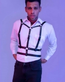 Şık Erkek Deri Göğüs Harness - APFTM40