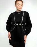 Şık - Şeffaf Kemer ve Choker Takım - APFT826