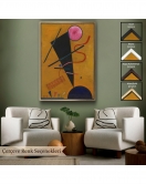 Çerçeveli Vasily Kandinsky Beruhrung İletişim Tablosu-7487