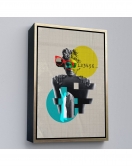 Çerçeveli Retro Daireler Tablosu-7878