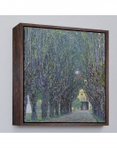 Çerçeveli Allee At Schloss Kammer, Gustav Klimt Tablosu-8342