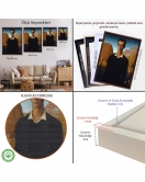 Çerçeveli Grant Wood - Arnold Pyle İki Zayıf Adamla Nehrin Önünde Tablosu-8065