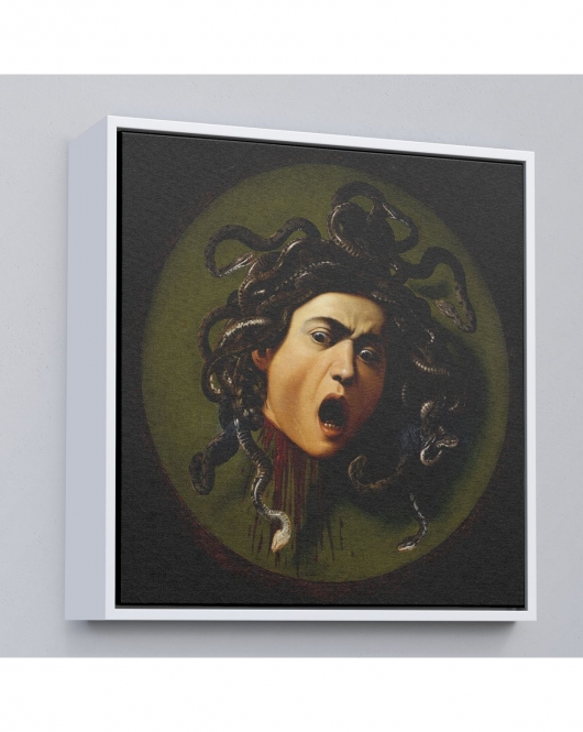 Çerçeveli Caravaggio - Medusa Tablosu-8350