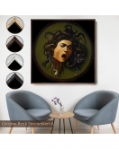 Çerçeveli Caravaggio - Medusa Tablosu-8350