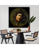 Çerçeveli Caravaggio - Medusa Tablosu-8350