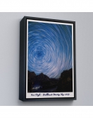Çerçeveli Vincent Van Gogh - Parlak Yıldızlı Gökyüzü Tablo - Brillant Starry Sky-8049