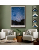 Çerçeveli Vincent Van Gogh - Parlak Yıldızlı Gökyüzü Tablo - Brillant Starry Sky-8049
