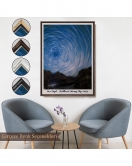 Çerçeveli Vincent Van Gogh - Parlak Yıldızlı Gökyüzü Tablo - Brillant Starry Sky-8049