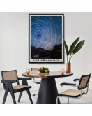 Çerçeveli Vincent Van Gogh - Parlak Yıldızlı Gökyüzü Tablo - Brillant Starry Sky-8049