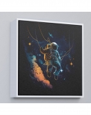 Çerçeveli Uzayda Sallanan Astronot Tablosu-8312