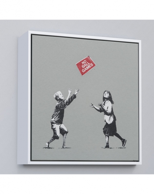 Çerçeveli Banksy No Ball Games Tablosu-8352