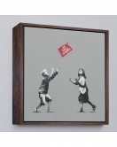 Çerçeveli Banksy No Ball Games Tablosu-8352