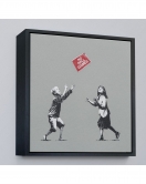 Çerçeveli Banksy No Ball Games Tablosu-8352