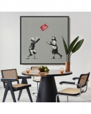 Çerçeveli Banksy No Ball Games Tablosu-8352