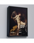 Çerçeveli Caravaggio - Aşk Meleği/Tanrısı Victor Tablo - Cupid As Victor-8060