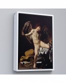 Çerçeveli Caravaggio - Aşk Meleği/Tanrısı Victor Tablo - Cupid As Victor-8060