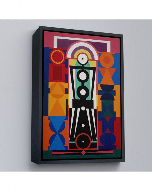 Çerçeveli Auguste Herbin - Kompozisyon Tablosu-8093