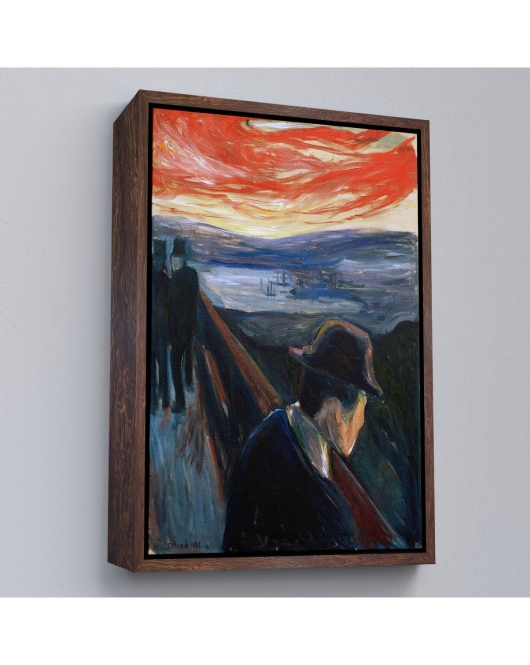 Çerçeveli Edvard Munch - Çaresizlik Tablosu - Despair-8108