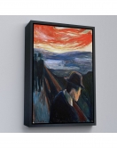 Çerçeveli Edvard Munch - Çaresizlik Tablosu - Despair-8108