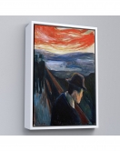 Çerçeveli Edvard Munch - Çaresizlik Tablosu - Despair-8108