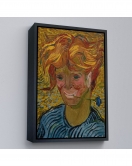 Çerçeveli Vincent Van Gogh - Mavi Kantaronlu Delikanlı Tablo - Young St. John'S Wort-7477