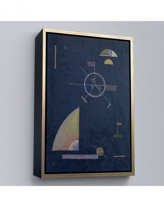 Çerçeveli Wassily Kandinsky - Donuk Gri Tablosu-7489