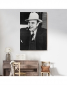 Ünlü Sabıka Fotoğrafı Posteri, Ünlü Mafya Patronu, Al Capone Kanvas Tablo-5292