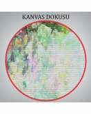 Soyut Çiçekler Suluboya Görünüm Dekoratif Kanvas Duvar Tablosu-5832