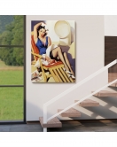 Sailor Pin Up Dekoratif Duvar Tablosu - Denizci Kız-6459
