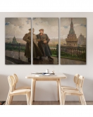 Kremlin'de Stalin ve Voroshilov Tablosu - Stalin and Voroshilov in the Kremlin-6551