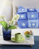 Akayev Mermer Beyaz 30x20 cm Boncuk Ayaklı Sunum Tabağı