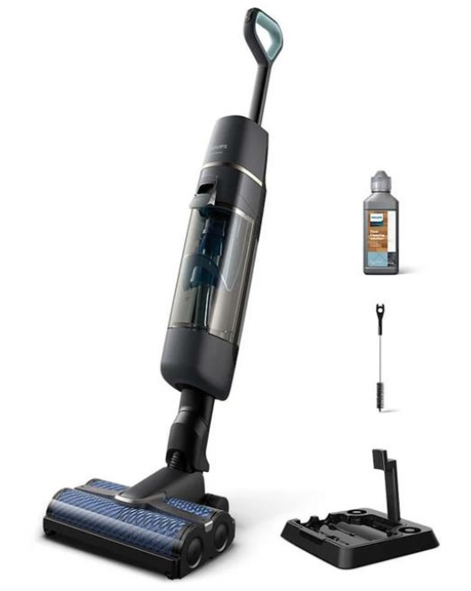 Philips Aqua Trio XW7110/01 7000 Serisi Kablosuz Dik Süpürge | Yeni Nesil Islak Süpüren Dik Süpürge