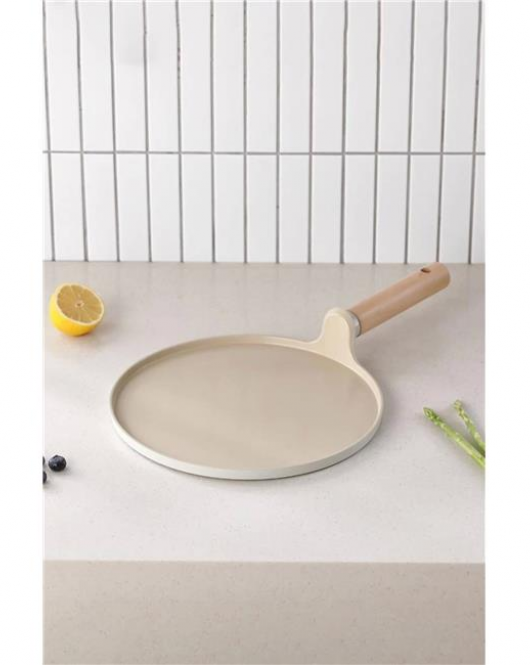 Neoflam Fika Alüminyum Döküm Krep Tava 26 Cm Bej
