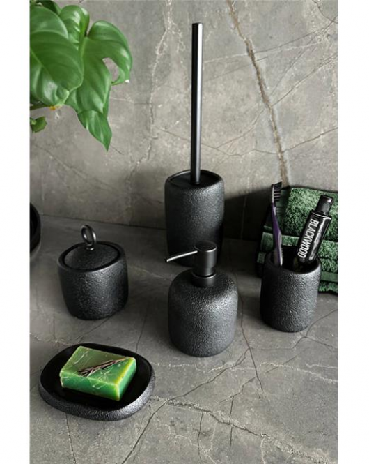 Primanova Yonksu 5'li Banyo Seti Siyah