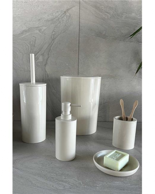 Primanova Flores 5'li Banyo Seti - Bej