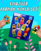 ENA Emojiler 10 Parça Parmak Kukla , Eğitici Oyuncak T106