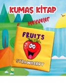 ENA İngilizce Meyveler Kumaş Sessiz Kitap E126 - Bez Kitap , Eğitici Oyuncak , Yumuşak ve Hışırtılı