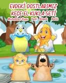 4 Parça ENA Evdeki Dostlarımız El Kukla Set , Eğitici Oyuncak