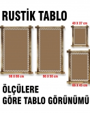 Zenci LED IŞIKLI RUSTİK kanvas tablo O